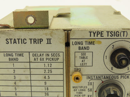 Allis Chalmers Static Trip II TSIG T Solid State Switchgear