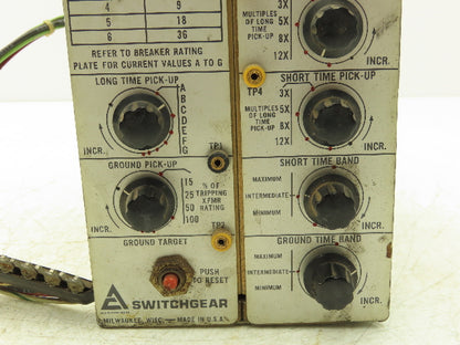 Allis Chalmers Static Trip II TSIG T Solid State Switchgear