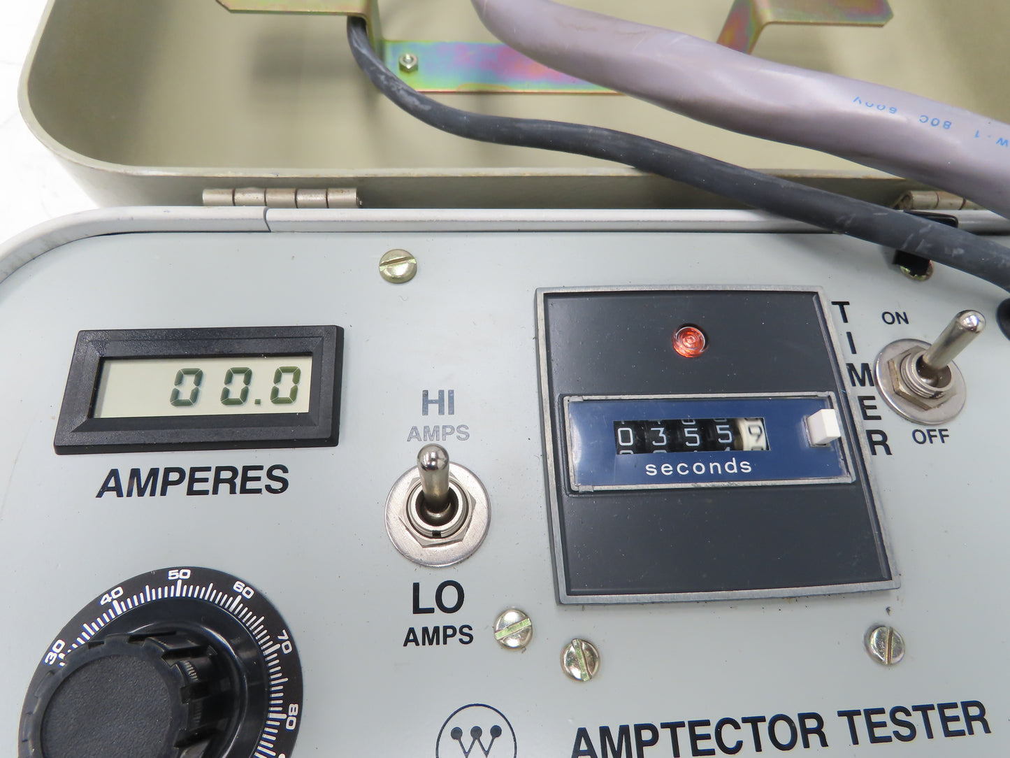 Westinghouse S140D481G03 Amptector Tester With Dial Timer 120V 60Hz 3A