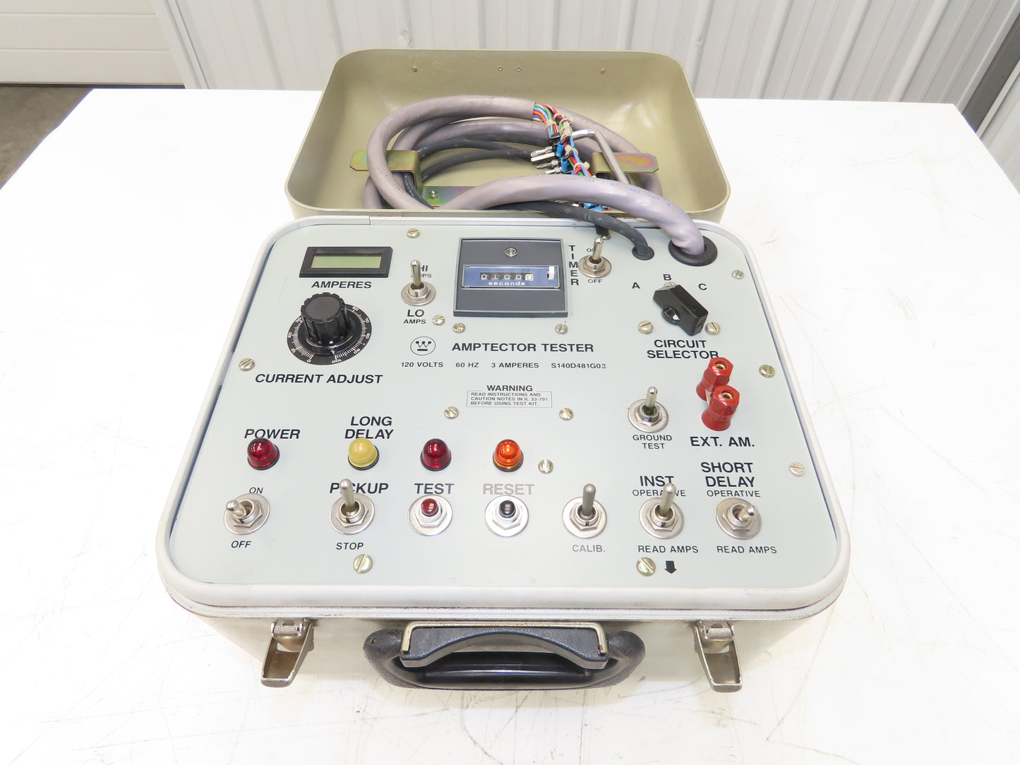Westinghouse S140D481G03 Amptector Tester With Dial Timer 120V 60Hz 3A