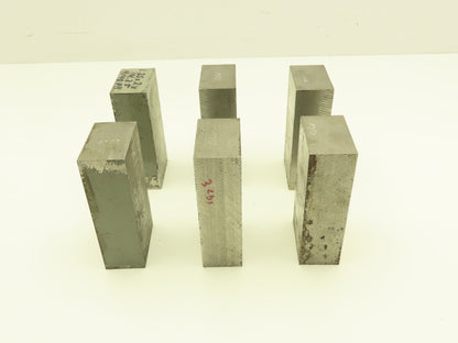 4140/4142 PH Alloy Steel Flat Bar Stock 1-1/4"x 2"x 4-1/4"L  Lot of 6