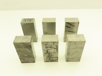 4140/4142 PH Alloy Steel Flat Bar Stock 1-1/4"x 2"x 4-1/4"L  Lot of 6