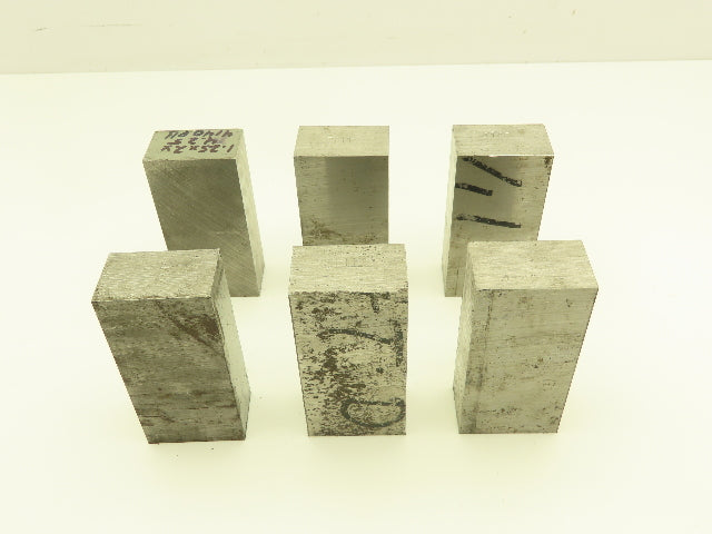 4140/4142 PH Alloy Steel Flat Bar Stock 1-1/4"x 2"x 4-1/4"L  Lot of 6