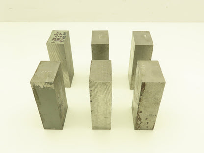 4140/4142 PH Alloy Steel Flat Bar Stock 1-1/4"x 2"x 4-1/4"L  Lot of 6
