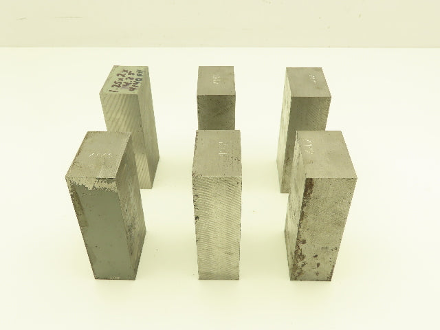 4140/4142 PH Alloy Steel Flat Bar Stock 1-1/4"x 2"x 4-1/4"L  Lot of 6