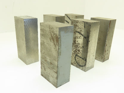 4140/4142 PH Alloy Steel Flat Bar Stock 1-1/4"x 2"x 4-1/4"L  Lot of 6