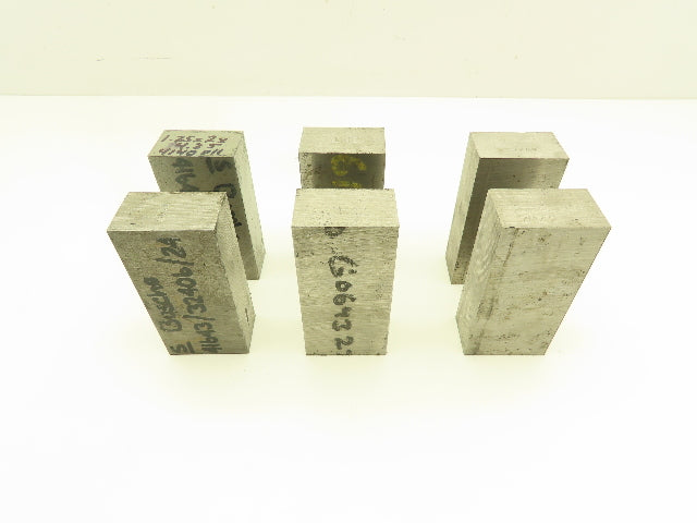 4140/4142 PH Alloy Steel Flat Bar Stock 1-1/4"x 2"x 4-1/4"L  Lot of 6