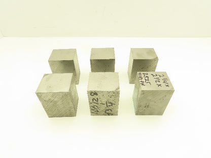 4140 PH Alloy Steel Flat Bar Stock 2-1/4"x 2-1/2"x 3-1/2"L  Lot of 6