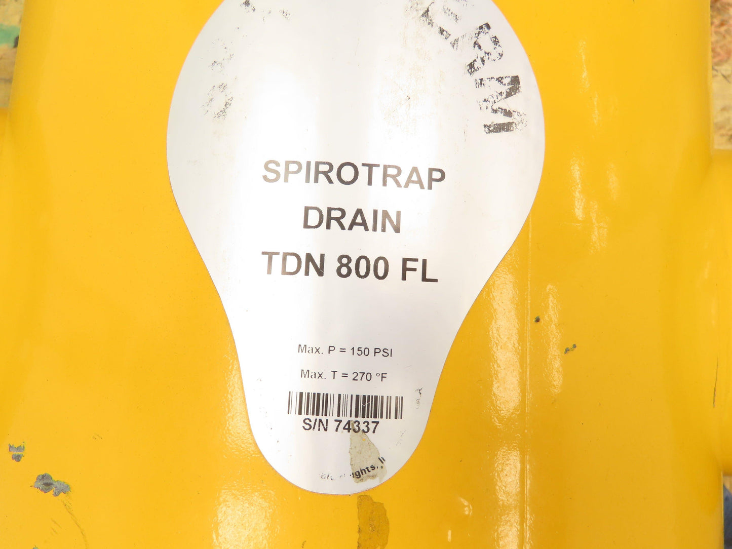 Spirotech TDN 800 FL Spirotrap Senior Steel Dirt Separator 8" Flanged