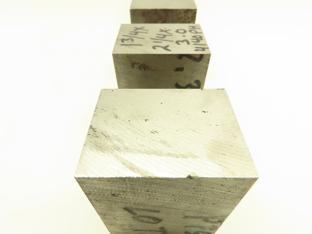 4140 PH Alloy Steel Flat Bar Stock 1-3/4"x 2-1/4"x 3"L  Lot of 6