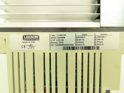 Leeson 174463.00 AC Motor Control Speedmaster Adjustable Speed 3Hp 400/480v 3ph