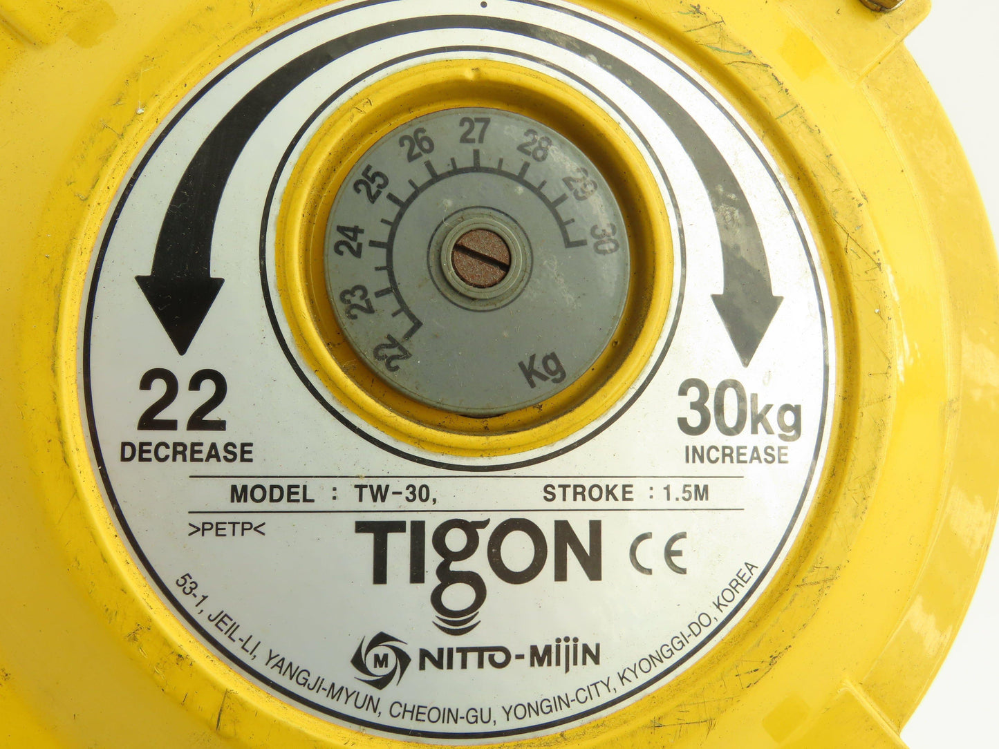 Tigon TW-30 Spring Tool Balancer With Steel Cable 22-30kg 48-66lbs Nitto-Mijin