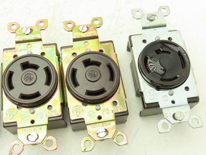 General Electric GL7410 Locking Receptacle 3Ph 4-Wire 120/208v 20A Lot of 6