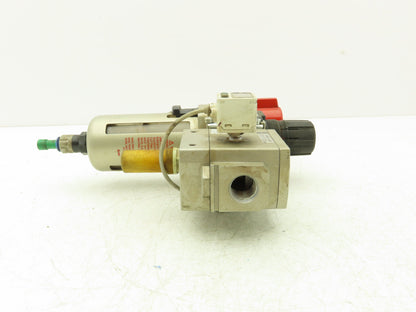 SMC AV4000-04-5DZ Compressed Pneumatic Air Treatment Assembly With Regulators