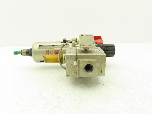 SMC AV4000-04-5DZ Compressed Pneumatic Air Treatment Assembly With Regulators