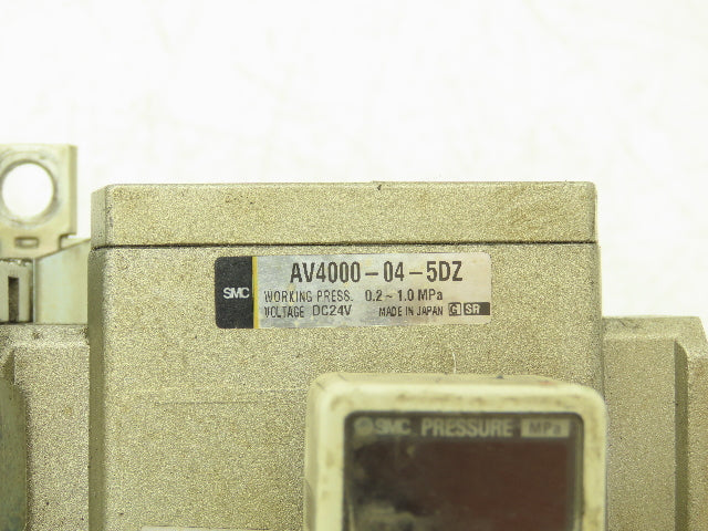 SMC AV4000-04-5DZ Compressed Pneumatic Air Treatment Assembly With Regulators