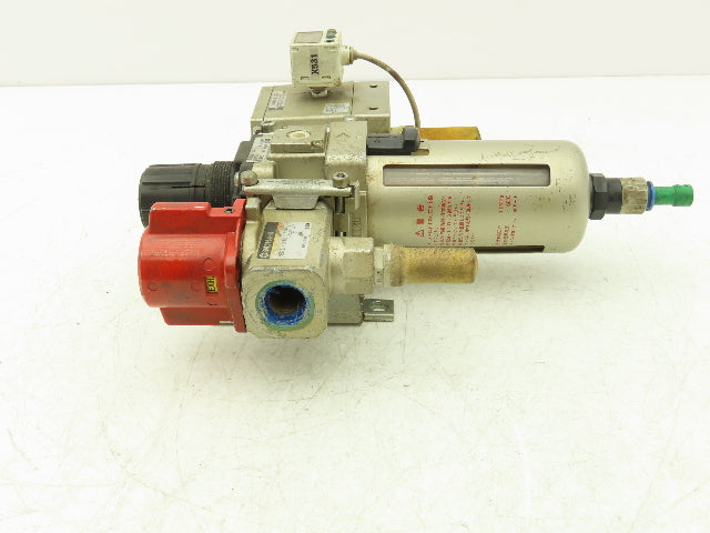 SMC AV4000-04-5DZ Compressed Pneumatic Air Treatment Assembly With Regulators