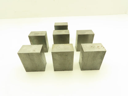 1018 Cold Rolled Steel Flat Bar Stock 1-1/4"x 2"x 2-1/2"L  Lot of 7 Blocks