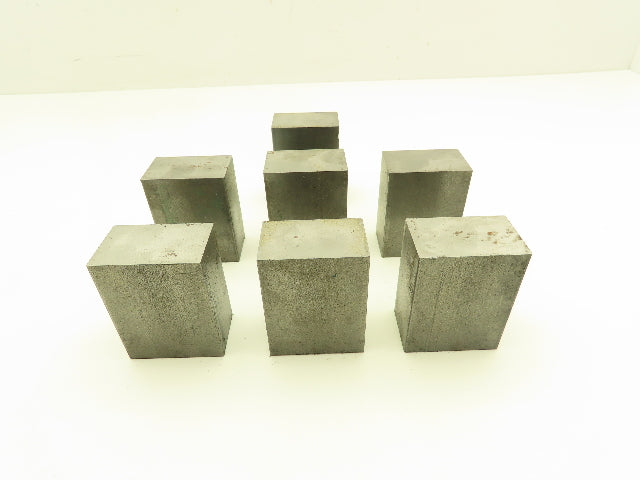 1018 Cold Rolled Steel Flat Bar Stock 1-1/4"x 2"x 2-1/2"L  Lot of 7 Blocks
