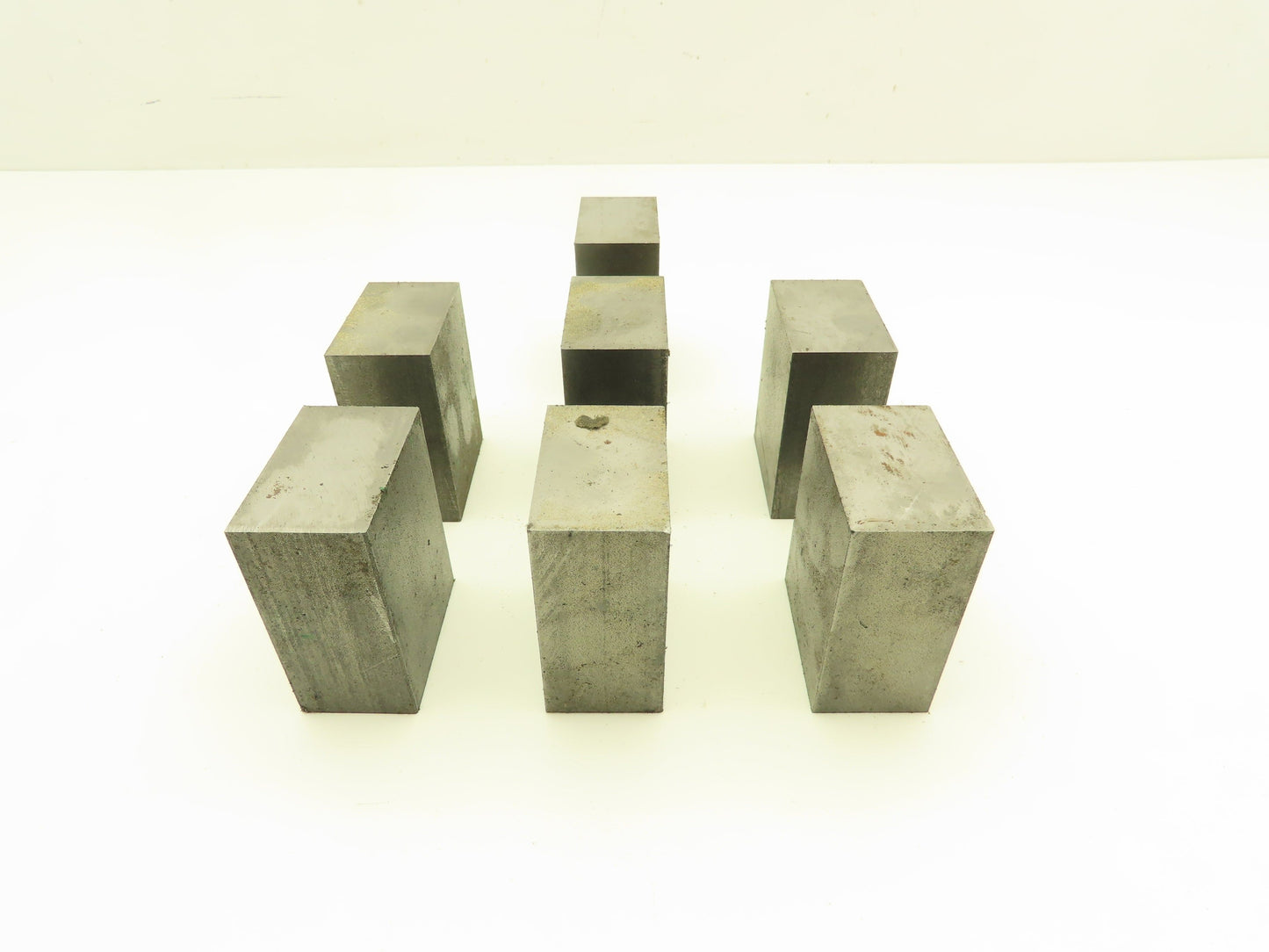 1018 Cold Rolled Steel Flat Bar Stock 1-1/4"x 2"x 2-1/2"L  Lot of 7 Blocks