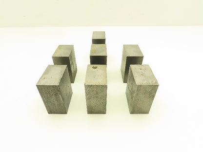 1018 Cold Rolled Steel Flat Bar Stock 1-1/4"x 2"x 2-1/2"L  Lot of 7 Blocks