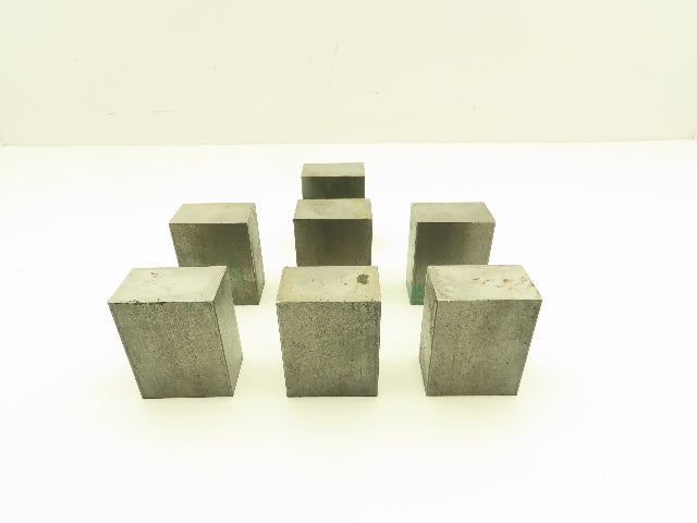 1018 Cold Rolled Steel Flat Bar Stock 1-1/4"x 2"x 2-1/2"L  Lot of 7 Blocks