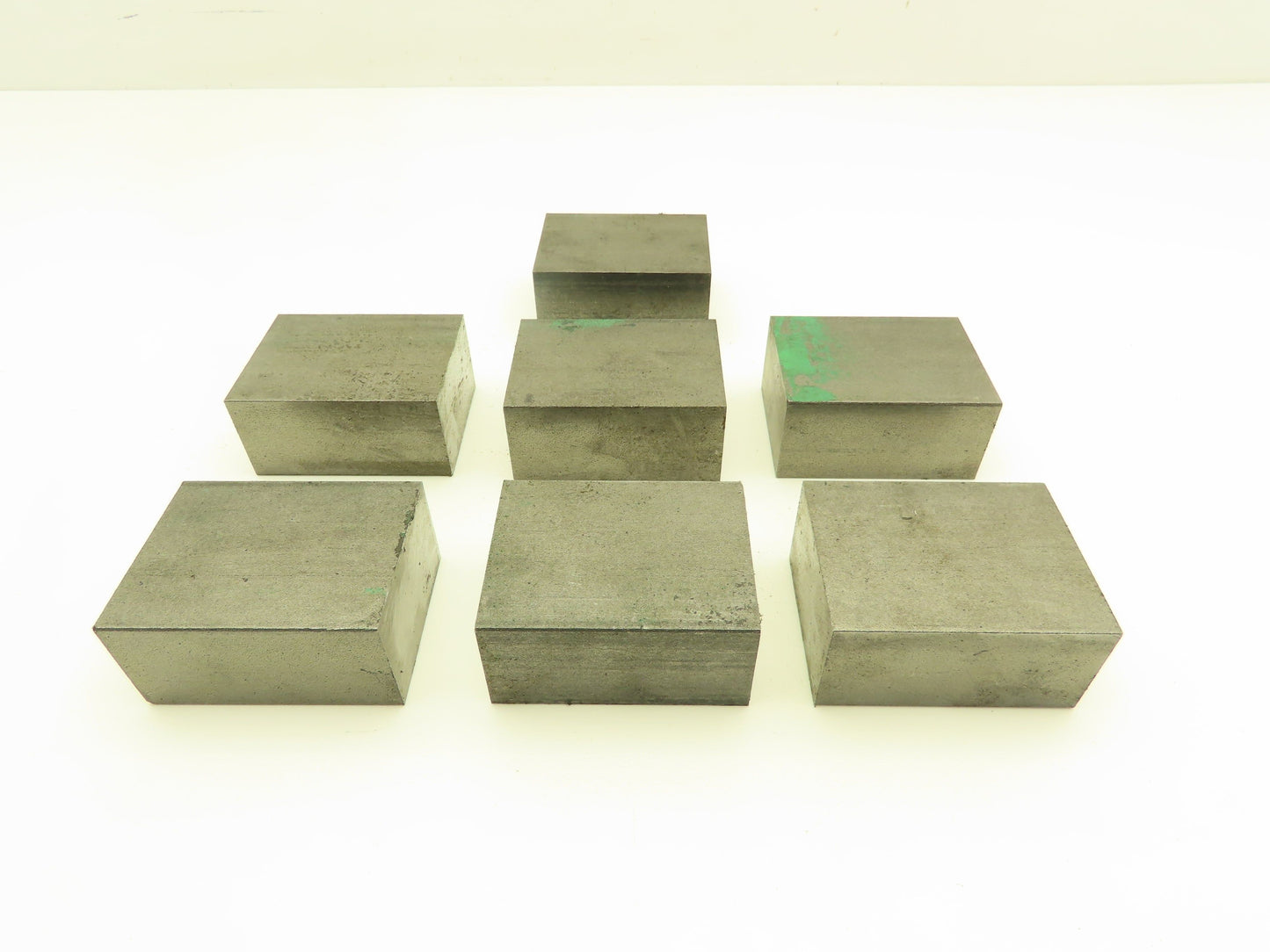 1018 Cold Rolled Steel Flat Bar Stock 1-1/4"x 2"x 2-1/2"L  Lot of 7 Blocks