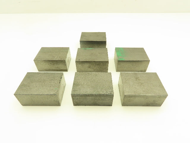 1018 Cold Rolled Steel Flat Bar Stock 1-1/4"x 2"x 2-1/2"L  Lot of 7 Blocks