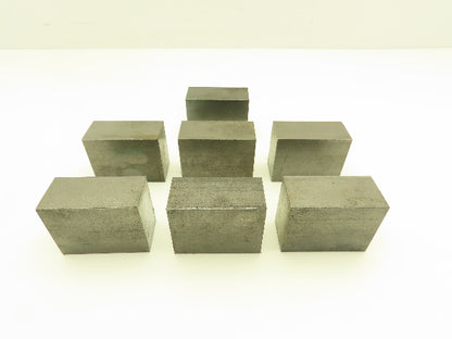 1018 Cold Rolled Steel Flat Bar Stock 1-1/4"x 2"x 2-1/2"L  Lot of 7 Blocks