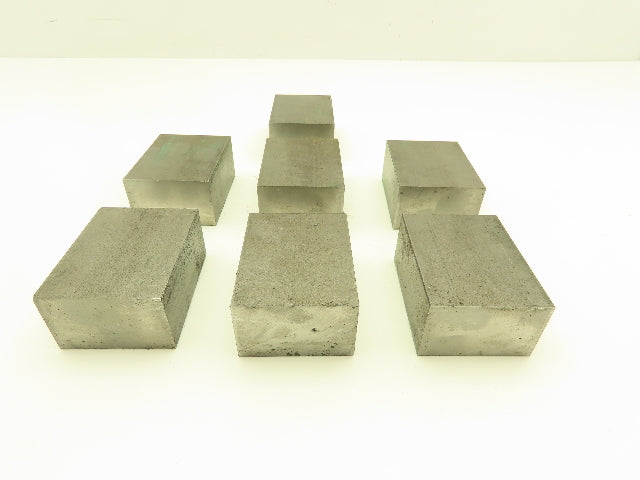 1018 Cold Rolled Steel Flat Bar Stock 1-1/4"x 2"x 2-1/2"L  Lot of 7 Blocks