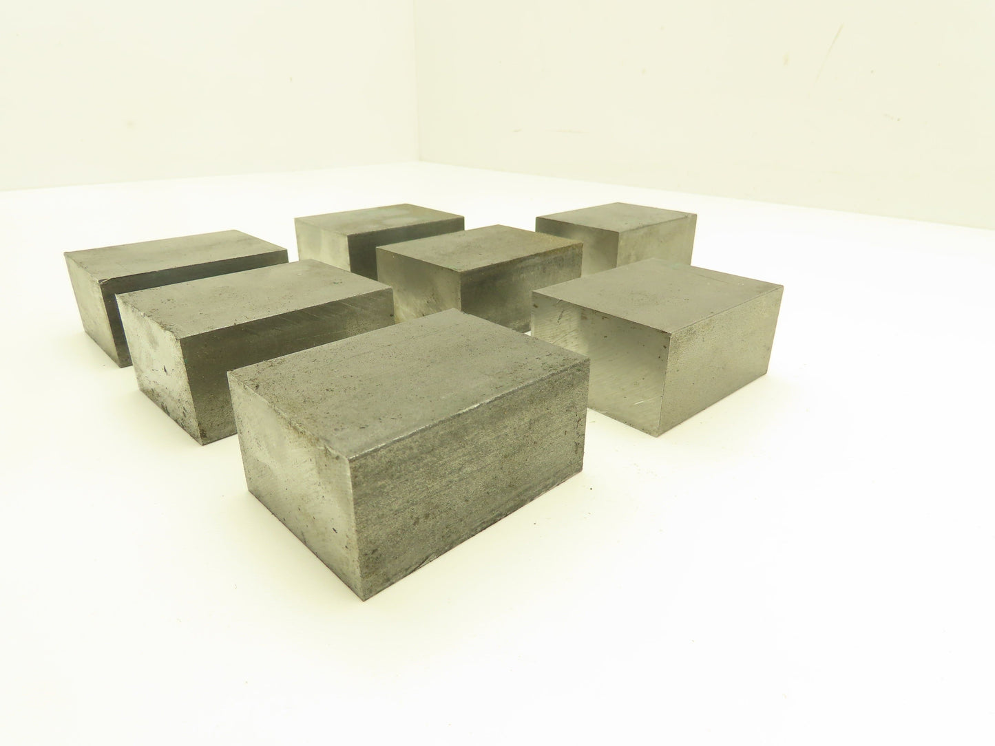 1018 Cold Rolled Steel Flat Bar Stock 1-1/4"x 2"x 2-1/2"L  Lot of 7 Blocks