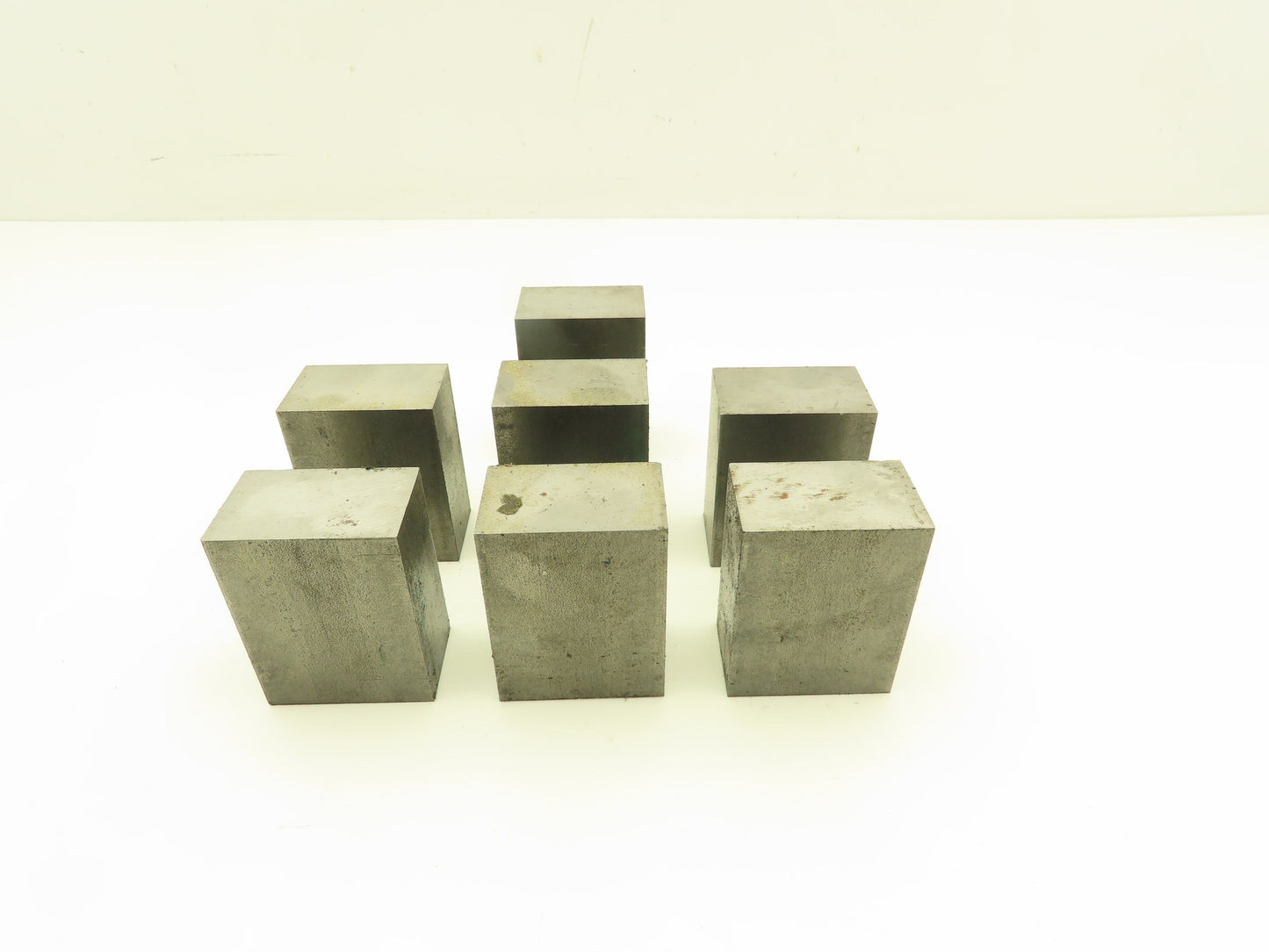 1018 Cold Rolled Steel Flat Bar Stock 1-1/4"x 2"x 2-1/2"L  Lot of 7 Blocks