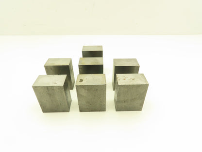1018 Cold Rolled Steel Flat Bar Stock 1-1/4"x 2"x 2-1/2"L  Lot of 7 Blocks