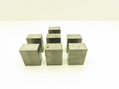 1018 Cold Rolled Steel Flat Bar Stock 1-1/4"x 2"x 2-1/2"L  Lot of 7 Blocks