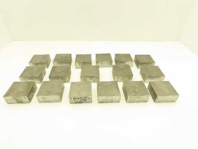 1018 Cold Rolled Steel Flat Bar Stock 1-1/4"x 2-3/4"x 2-5/8"L  Lot of 17 Blocks