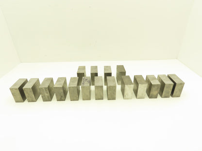 1018 Cold Rolled Steel Flat Bar Stock 1-1/4"x 2-3/4"x 2-5/8"L  Lot of 17 Blocks