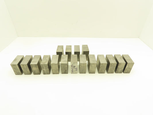 1018 Cold Rolled Steel Flat Bar Stock 1-1/4"x 2-3/4"x 2-5/8"L  Lot of 17 Blocks