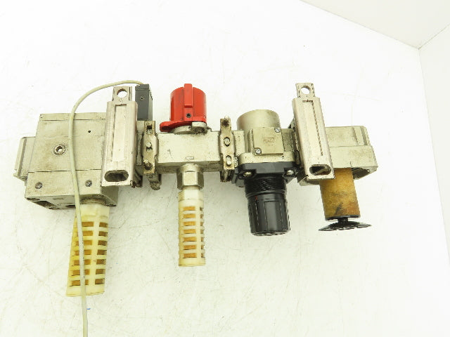 SMC AV4000-04-5DZ Compressed Pneumatic Air Treatment Assembly With Regulators