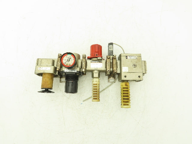 SMC AV4000-04-5DZ Compressed Pneumatic Air Treatment Assembly With Regulators