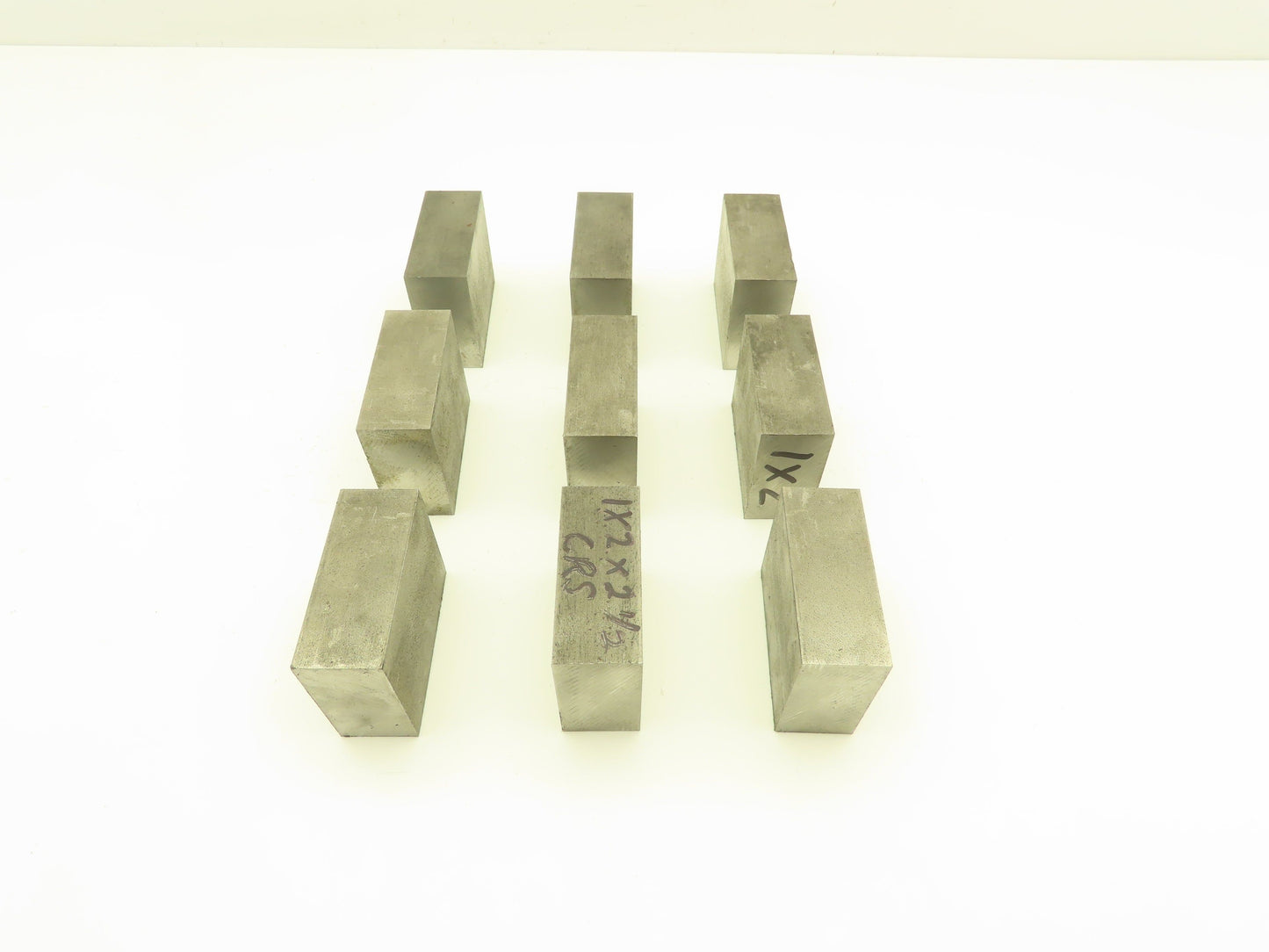 1018 Cold Rolled Steel Flat Bar Stock 1"thick x 2"W x 2-1/2"L  Lot of 9 Blocks