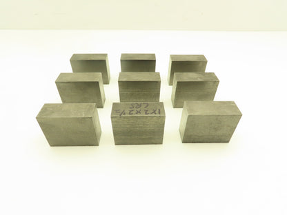 1018 Cold Rolled Steel Flat Bar Stock 1"thick x 2"W x 2-1/2"L  Lot of 9 Blocks