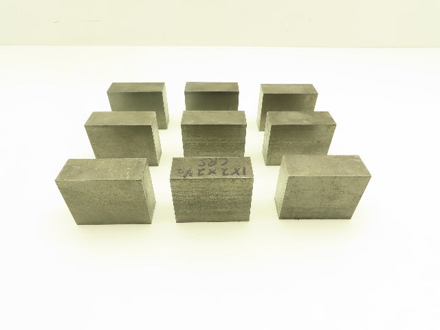 1018 Cold Rolled Steel Flat Bar Stock 1"thick x 2"W x 2-1/2"L  Lot of 9 Blocks