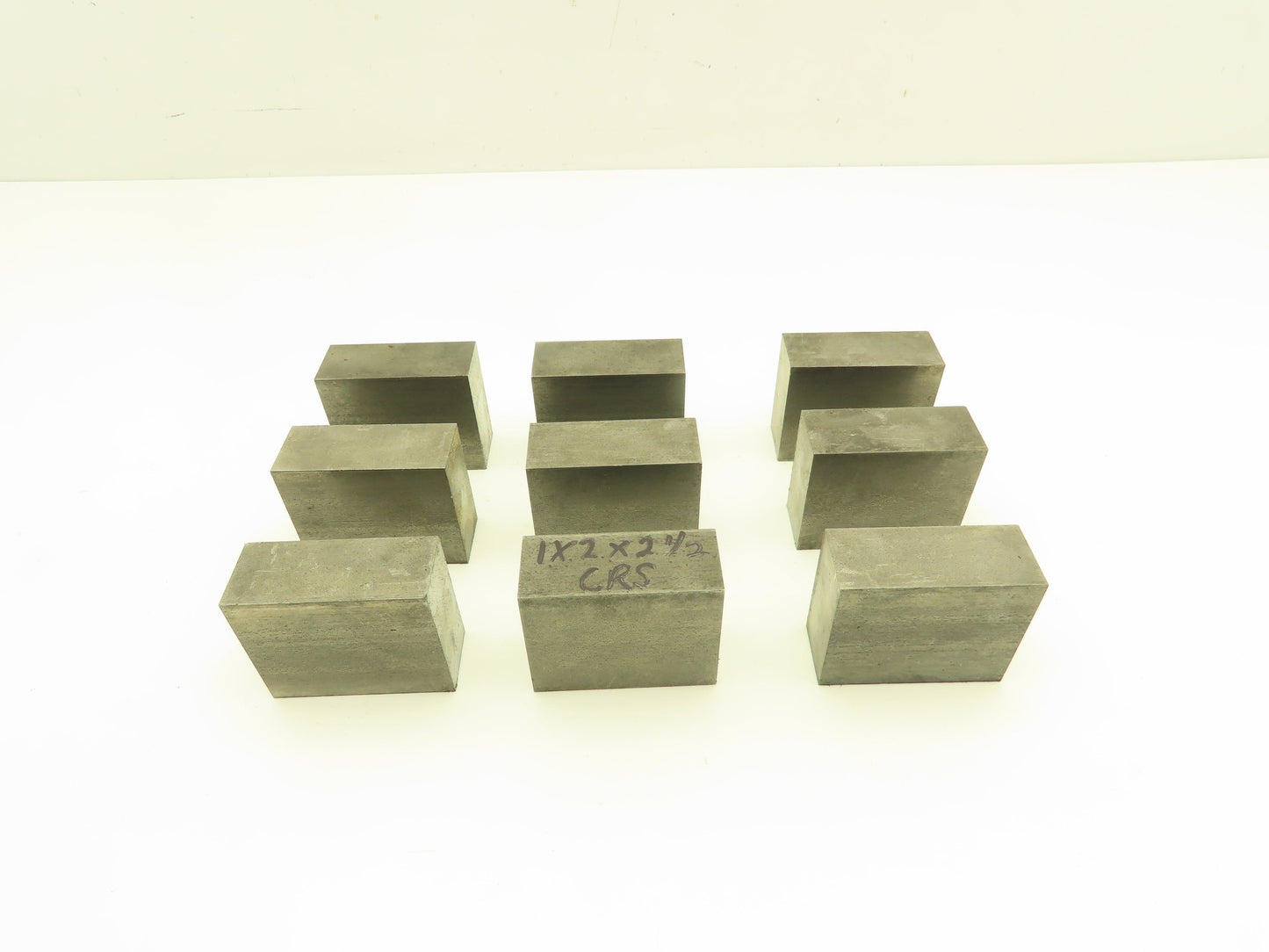1018 Cold Rolled Steel Flat Bar Stock 1"thick x 2"W x 2-1/2"L  Lot of 9 Blocks