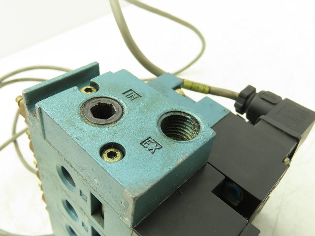 MAC 45A-LAJ-DAAJ-1KA Pneumatic Air Solenoid Valve 120V 120psi Manifold 4 Station
