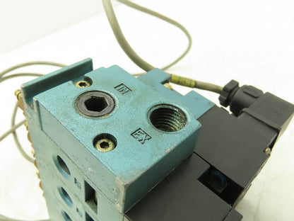 MAC 45A-LAJ-DAAJ-1KA Pneumatic Air Solenoid Valve 120V 120psi Manifold 4 Station