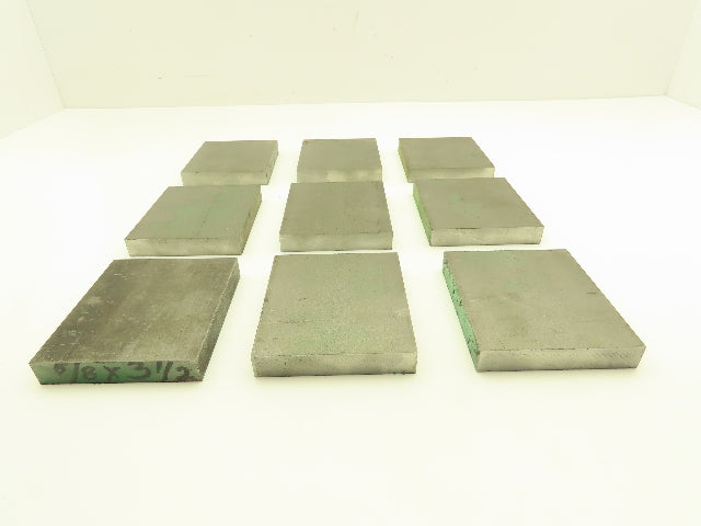 1018 Cold Rolled Steel Flat Bar Stock 5/8"x 3-1/2"x 4"L  Lot of 9 Blocks
