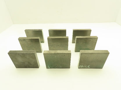 1018 Cold Rolled Steel Flat Bar Stock 5/8"x 3-1/2"x 4"L  Lot of 9 Blocks