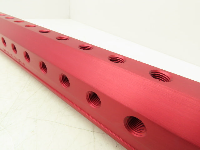 CITO IM4-22-AC-32-1/4-N Inline Air Pneumatic Manifold 1/4"NPT 32-Station 22"L