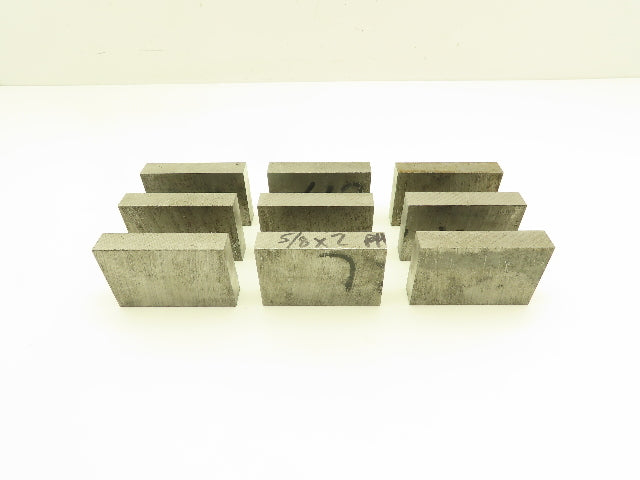 4140/4142 PH Alloy Steel Flat Bar Stock 5/8"x 2"x 3"L  Lot of 9 Blocks