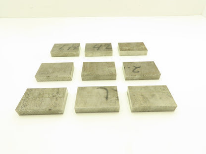 4140/4142 PH Alloy Steel Flat Bar Stock 5/8"x 2"x 3"L  Lot of 9 Blocks